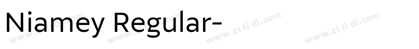 Niamey Regular字体转换